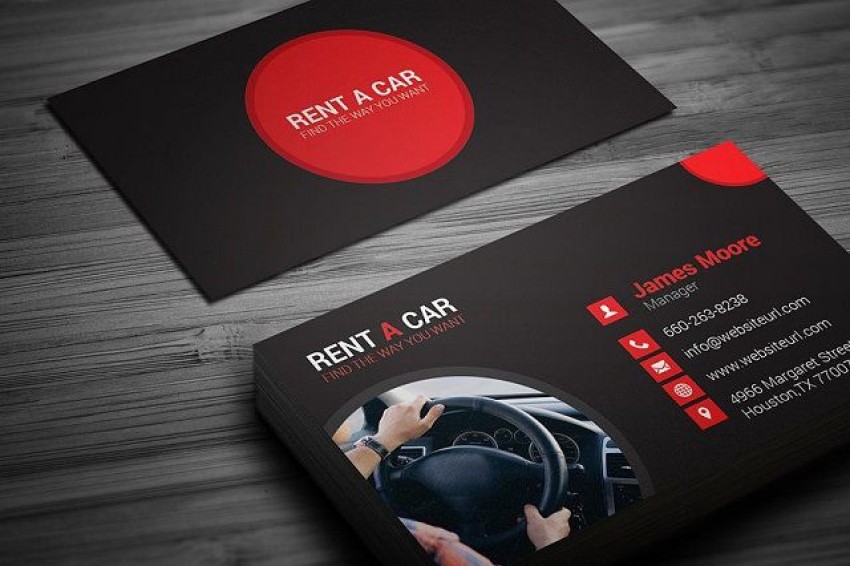 mẫu card visit taxi